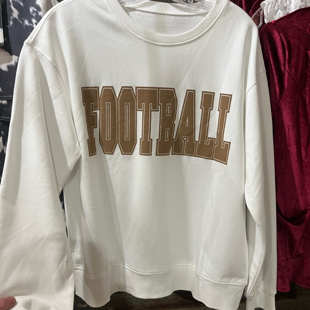 White Football Sweatshirt